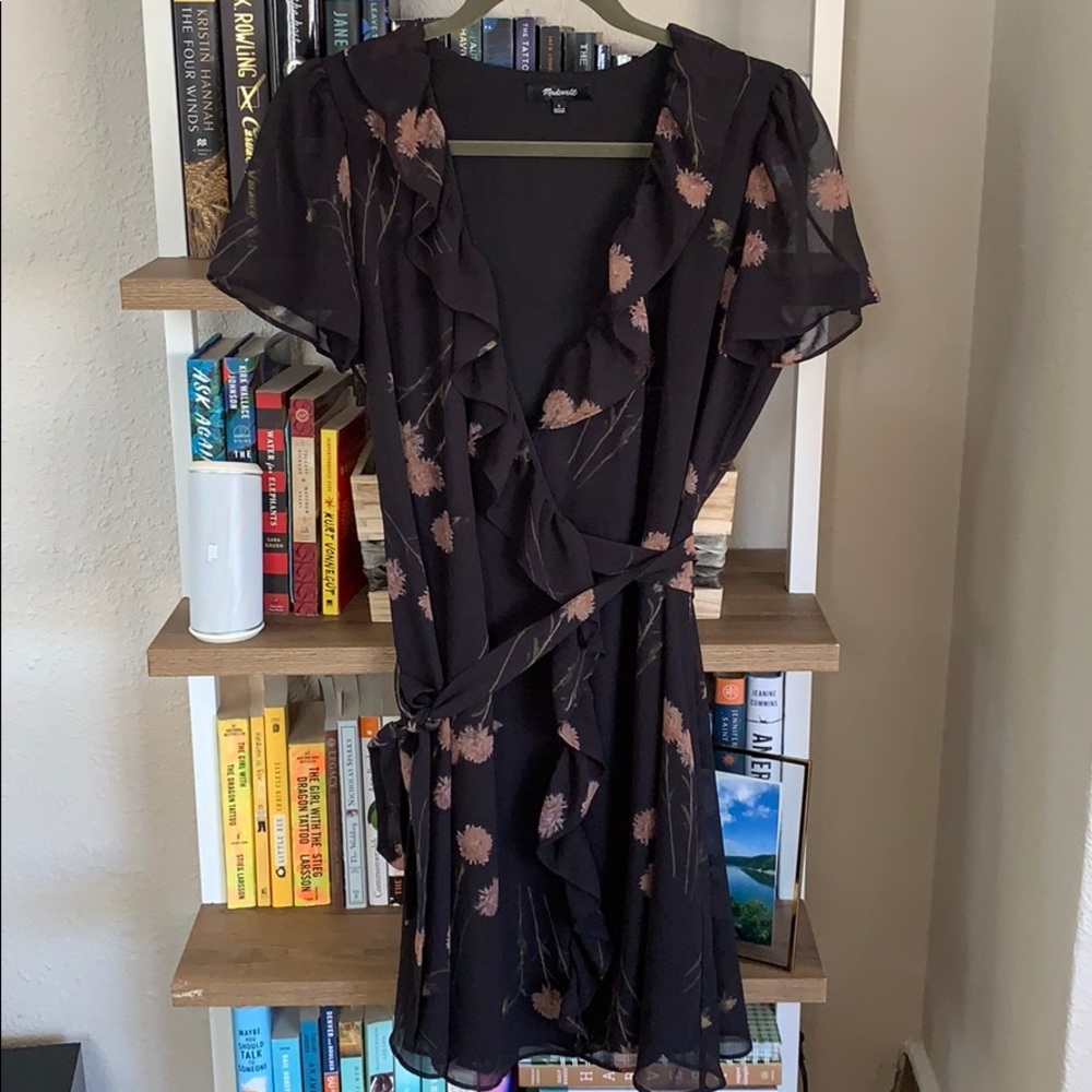 Madewell Floral Wrap Dress — Size S